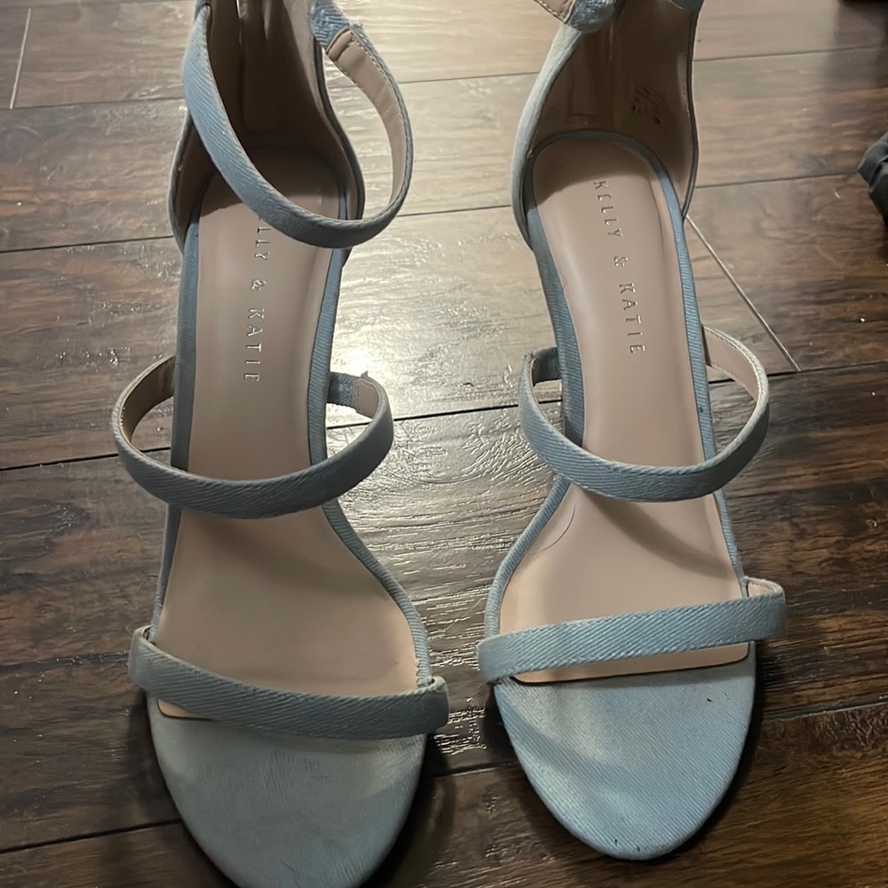 Kelly and Katie Blue Strappy Stiletto